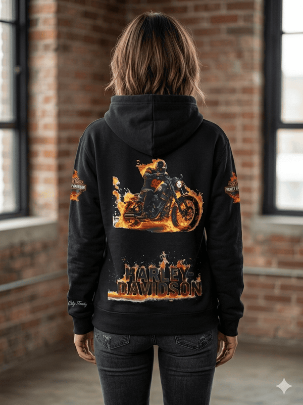 Steelers - Harley Davidson Hoodie - Black