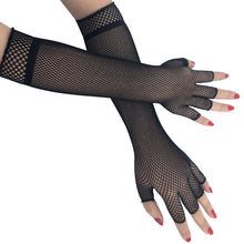 Half finger fishing net glove length