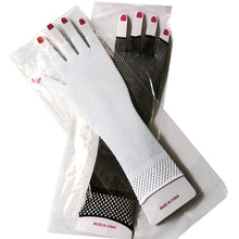 Half finger fishing net glove length