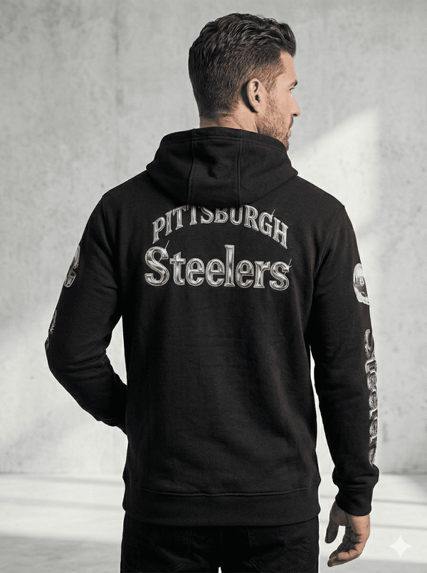 Steelers - Denim Jacket - Black