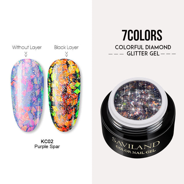 Bright diamond glue shiny phototherapy glue