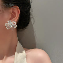 Women Flowers Small Fragrance Crystal Earrings