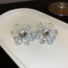 Women Flowers Small Fragrance Crystal Earrings