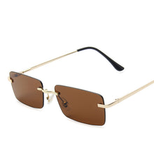 Rimless sunglasses women square