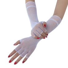 Half finger fishing net glove length