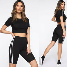 Striped two-piece sportswear