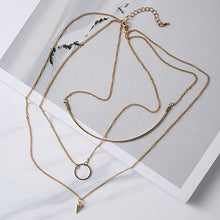Korean Fashion Multideck Design Long Necklace Joker Simple Collarbone Kolye For Women Party Accessories