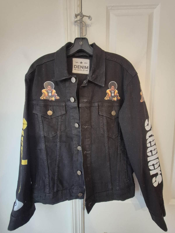 Steelers - Denim Jacket - Black