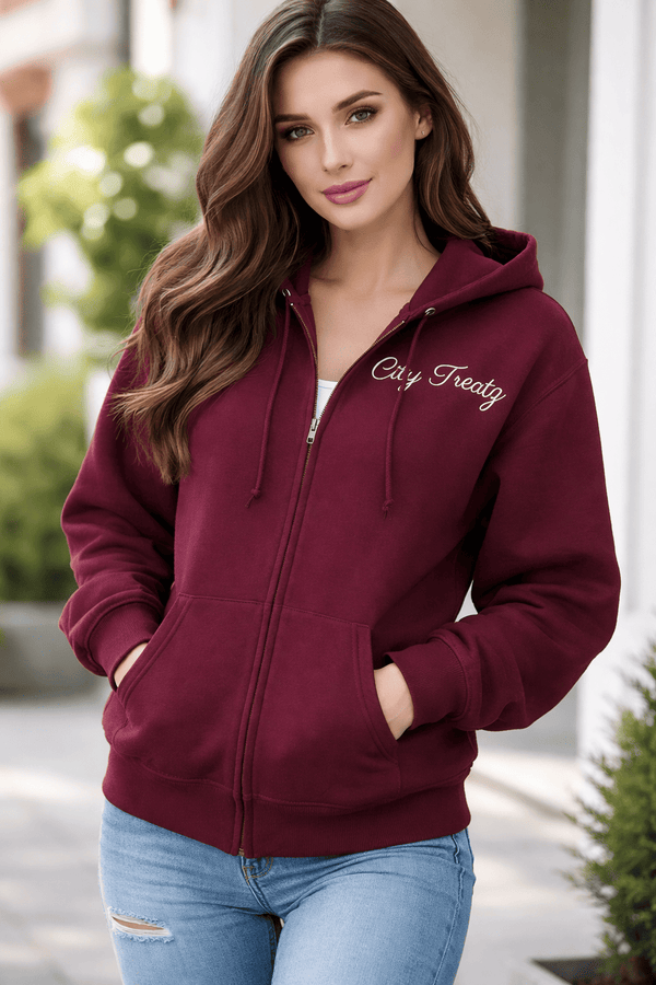 City Treats - Hoodie - Maroon